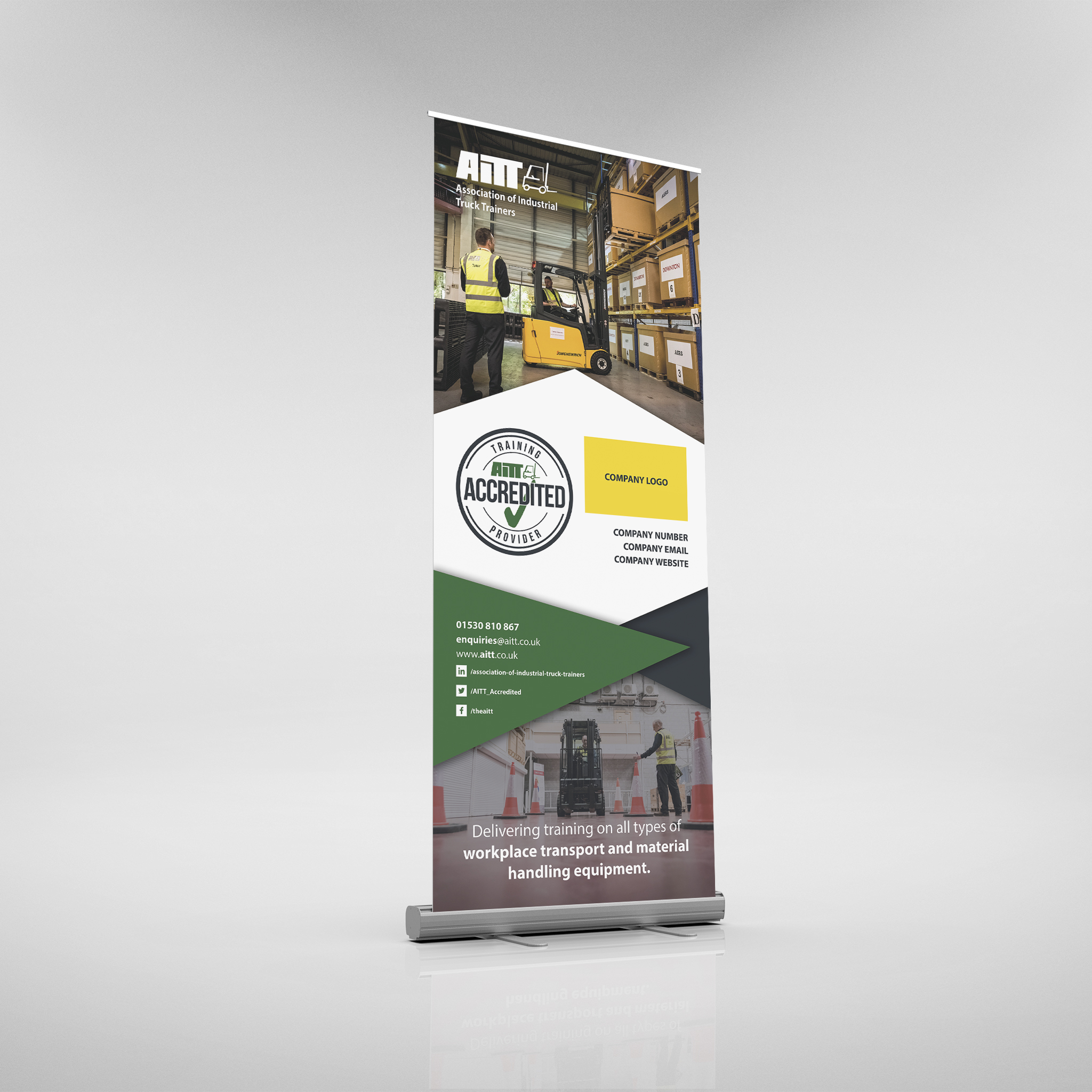 AITT Popup Roller Banner (Custom Logo) image